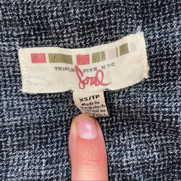 NEW: Grey Long Flannel Shirt - Picture 3 of 3